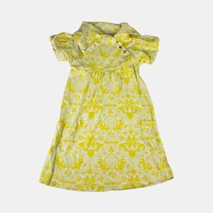 Kate Quinn Sunny Yellow Vintage Patterned Dress